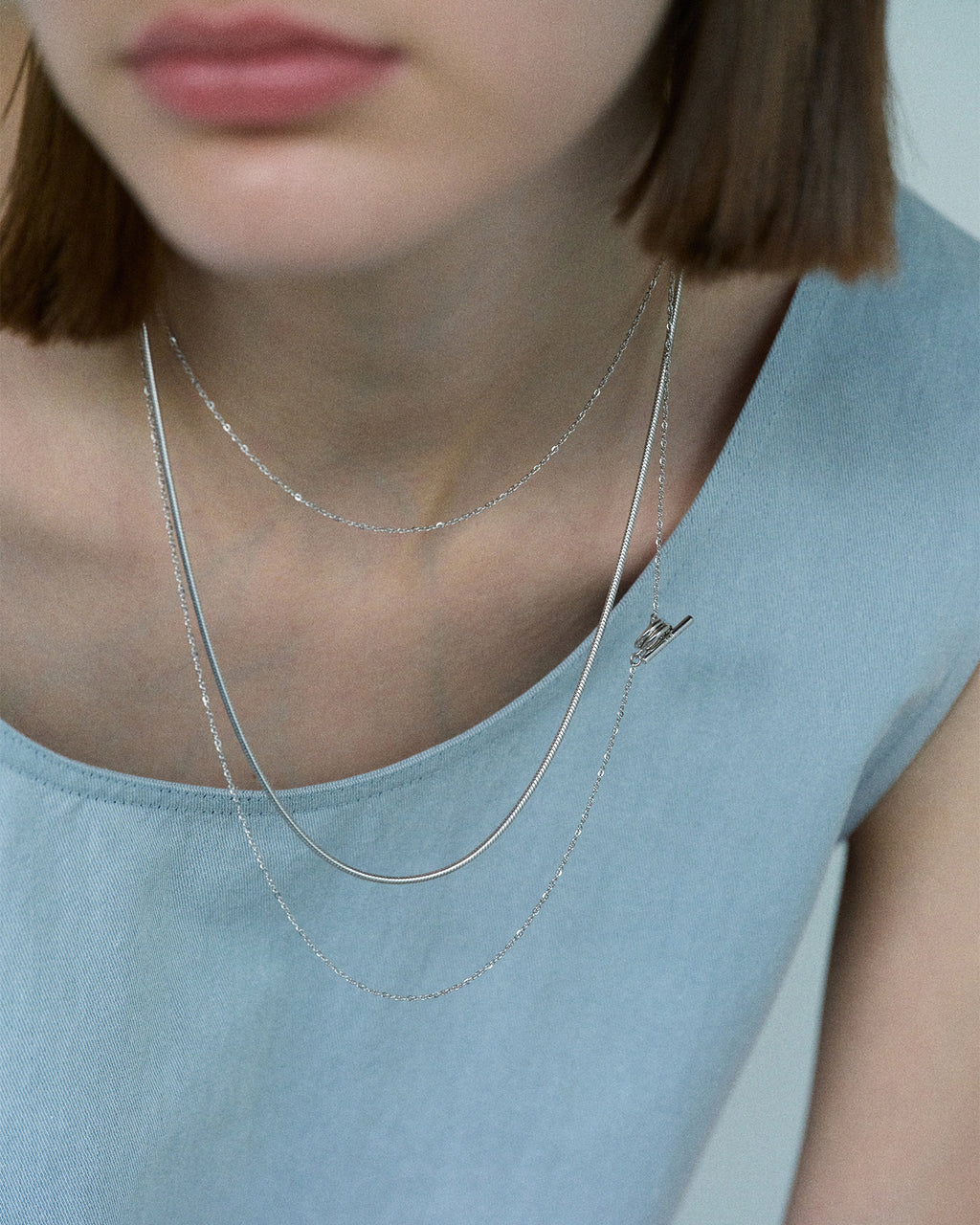 Numbering - Coil Toggle Long Necklace #8704 product image 2 | TRAB K-Fashion Australia