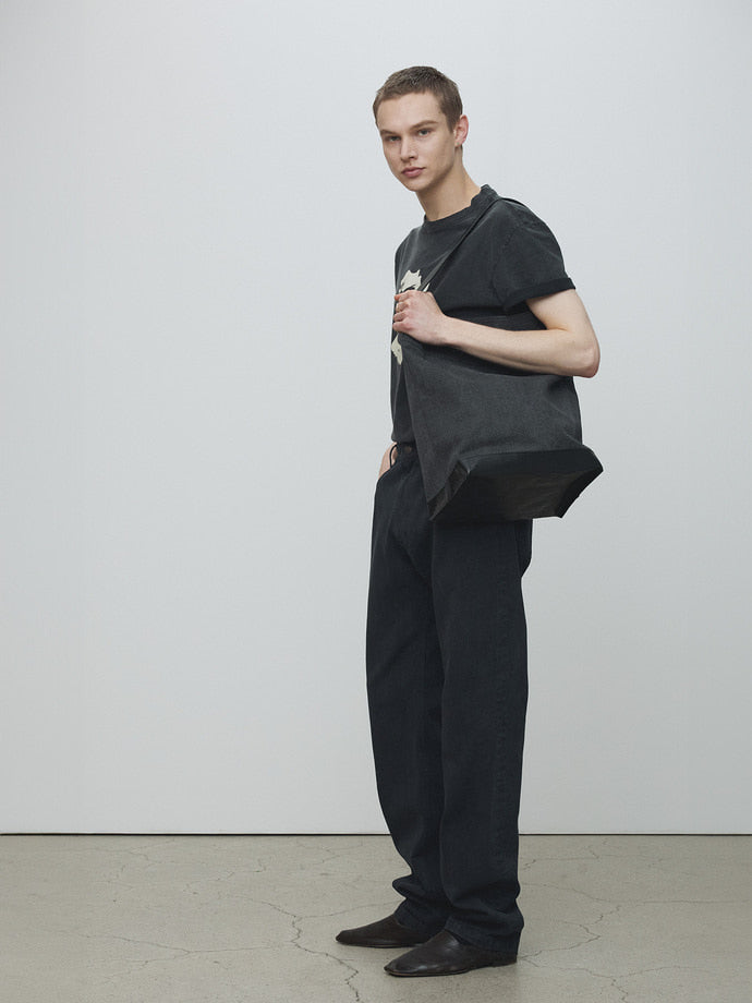 Tonywack - Portrait Garment Dyed T-Shirt (Faded Black) product image 2 | TRAB K-Fashion Australia