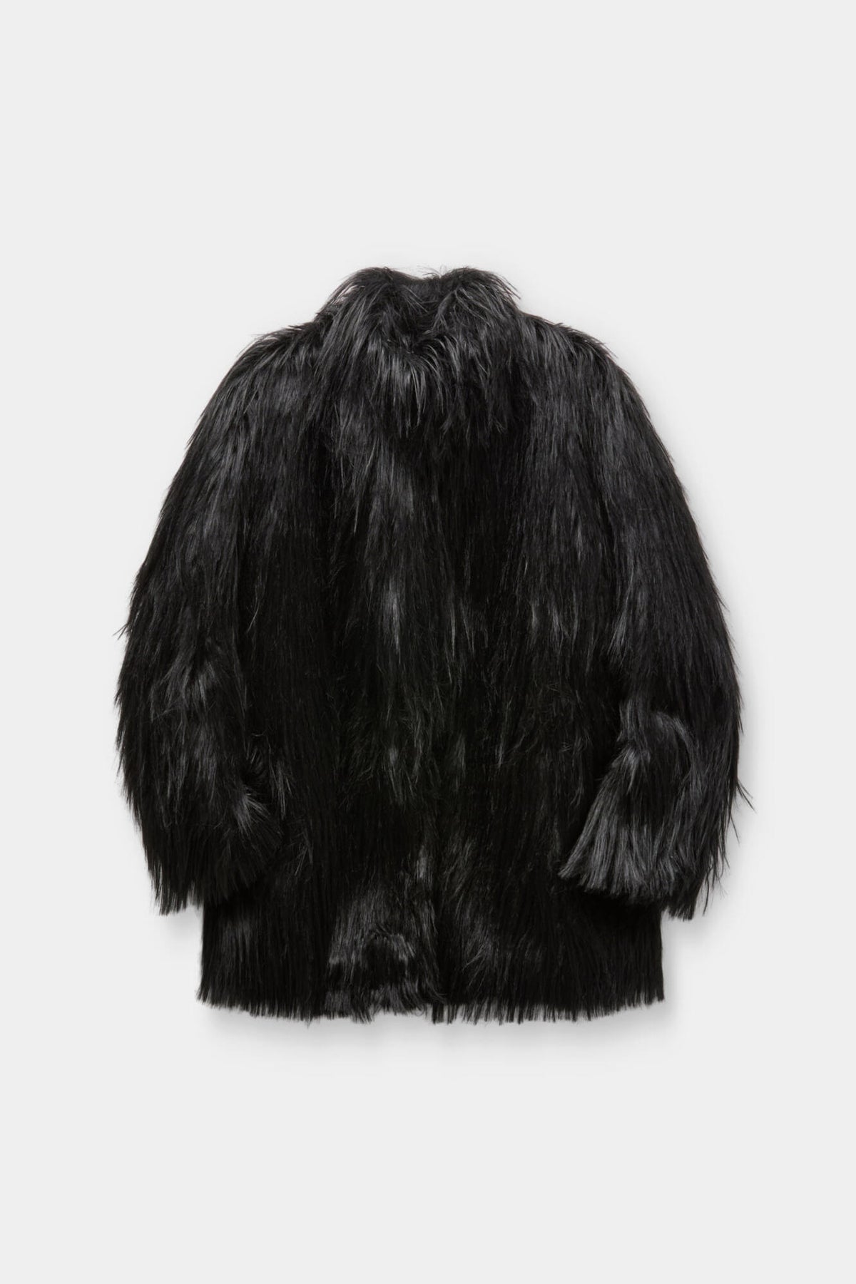 Coor - Long Hair Faux Fur Coat (Black) product image 1 | TRAB K-Fashion Australia