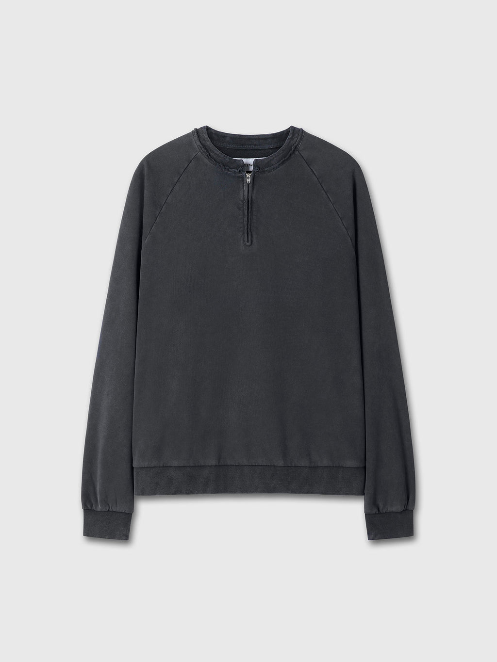 Tonywack - Garment Dyed Zip Sweatshirt (Faded Black) product image 8 | TRAB K-Fashion Australia