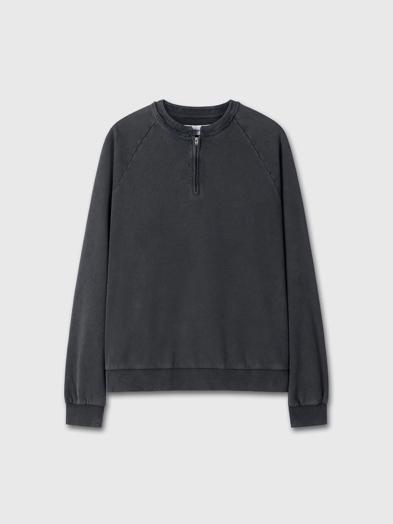 Tonywack - Garment Dyed Zip Sweatshirt (Faded Black) product image 8 | TRAB K-Fashion Australia