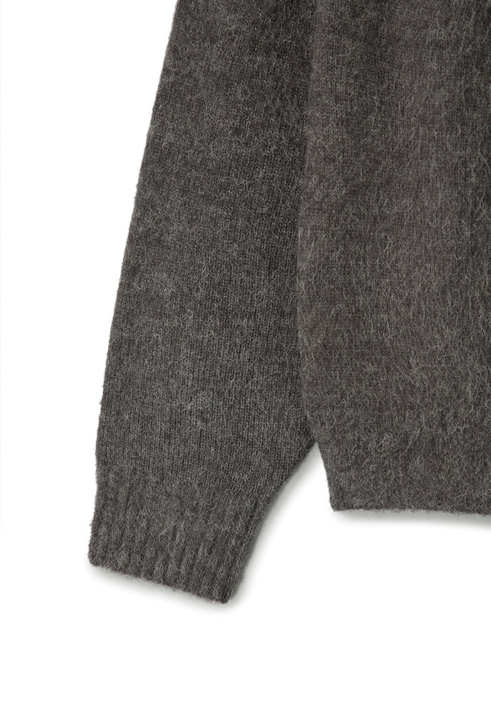 Art if acts - Fair Isle Mohair Cardigan (Grey) product image 12 | TRAB K-Fashion Australia