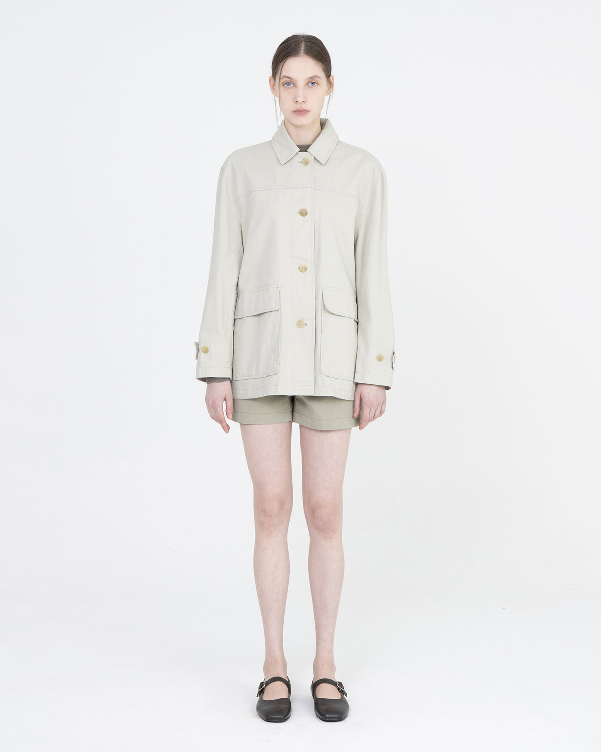 Brownyard - Half Jacket (Ecru) product image 2 | TRAB K-Fashion Australia