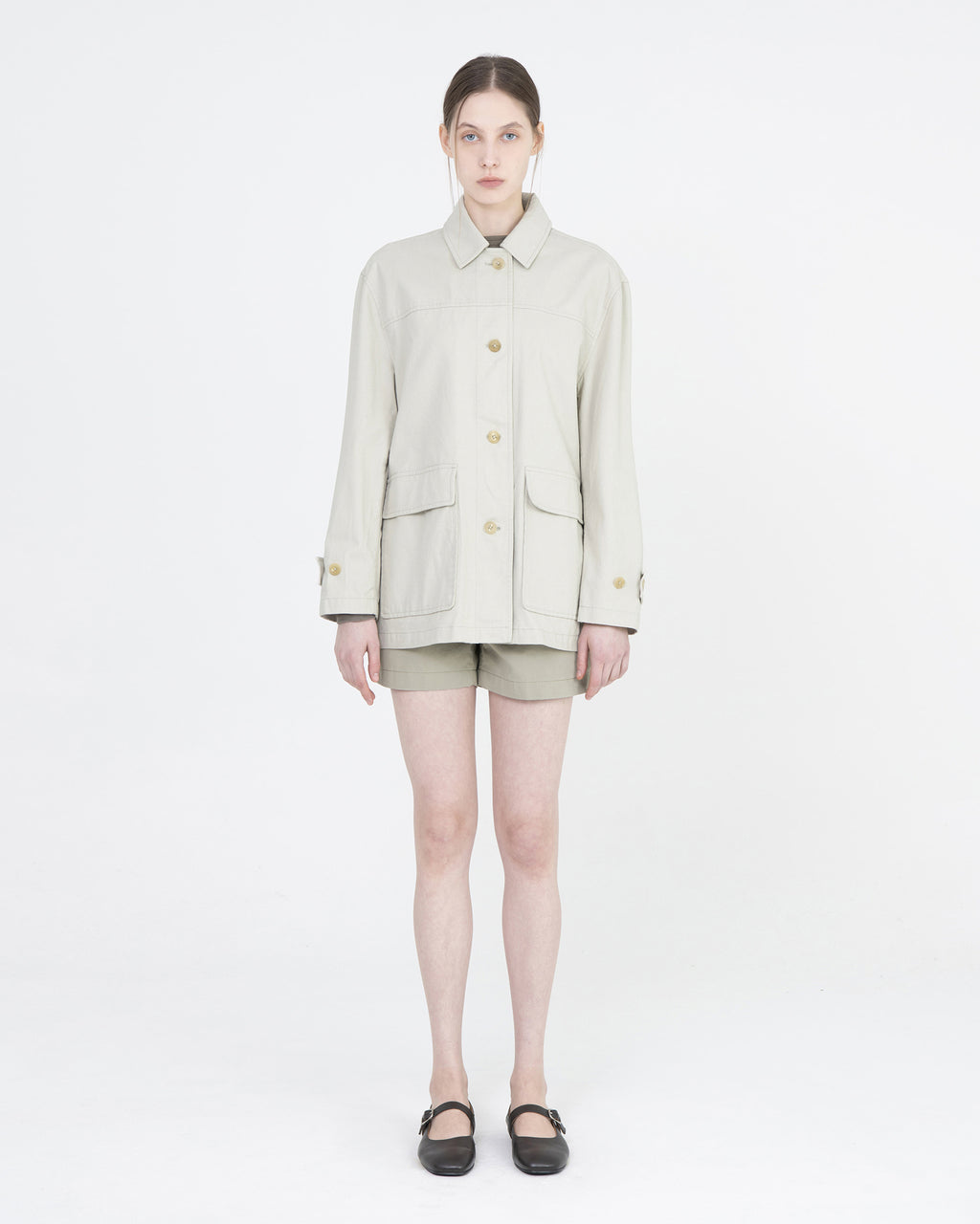 Brownyard - Half Jacket (Ecru) product image 2 | TRAB K-Fashion Australia