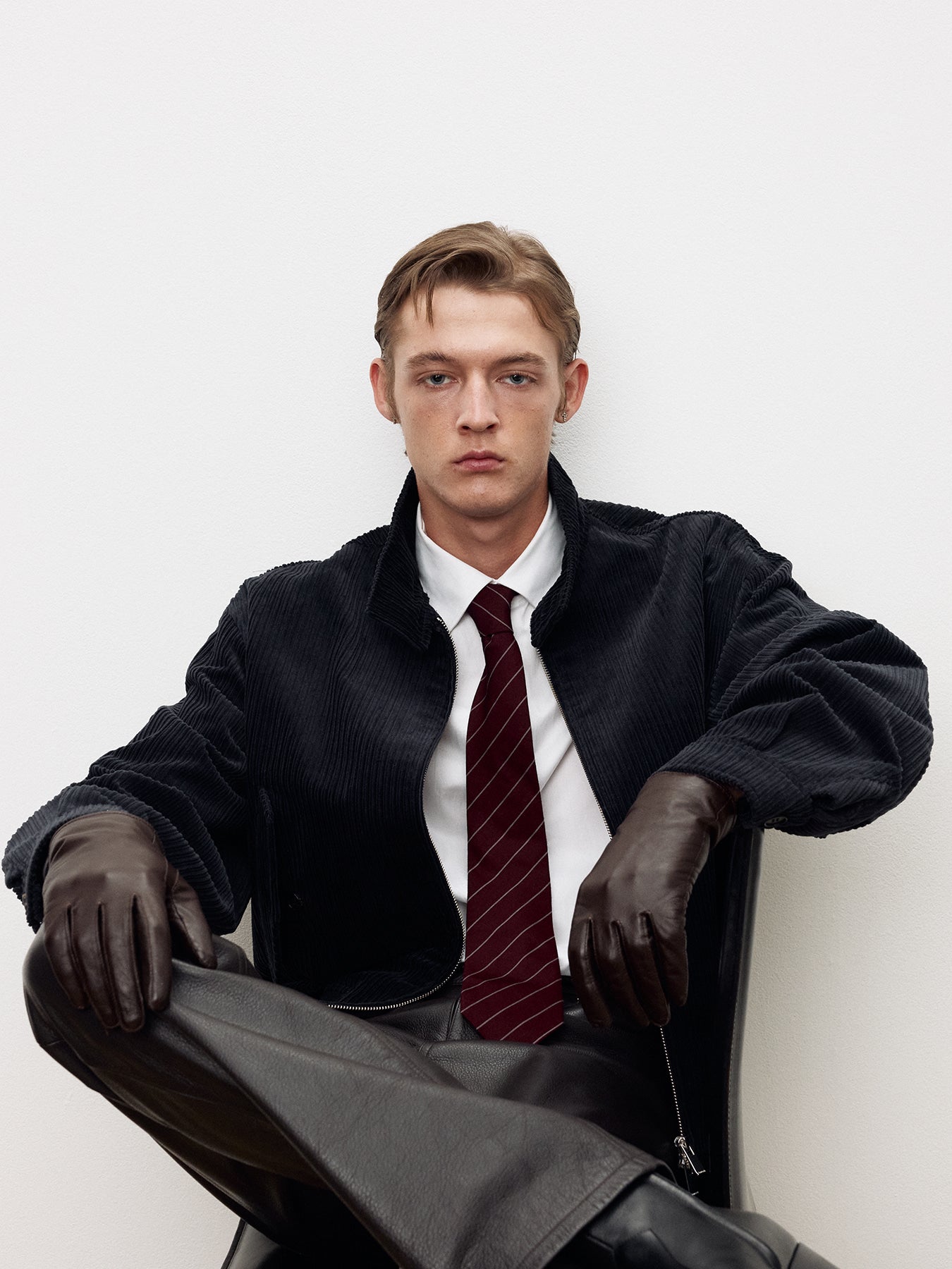 Tonywack - Italian Corduroy Harrington Jacket (Navy) product image 10 | TRAB K-Fashion Australia