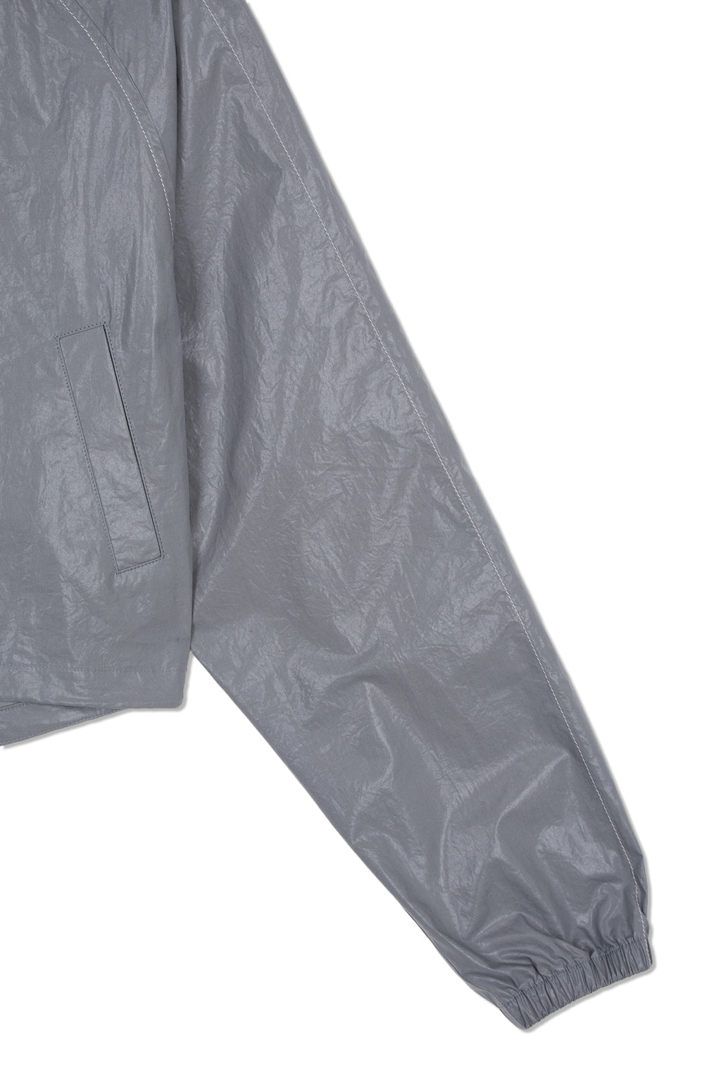 Matin Kim - Matin Crop Hoody Coating Jumper (Dark Grey) product image 4 | TRAB K-Fashion Australia