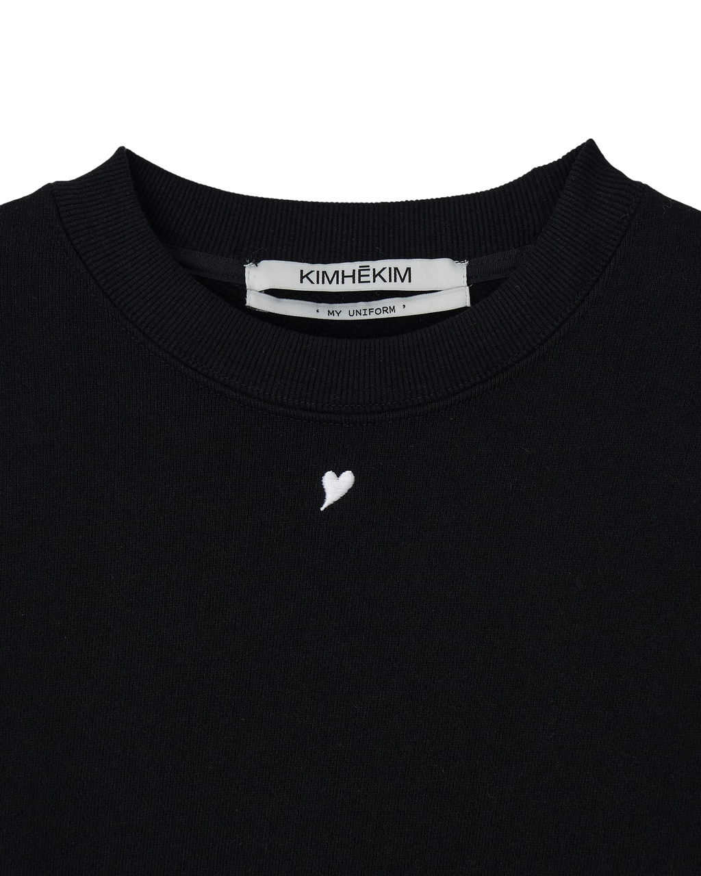 Kimhe Kim - Heart Embroidered Sweatshirt (Black) product image 13 | TRAB K-Fashion Australia