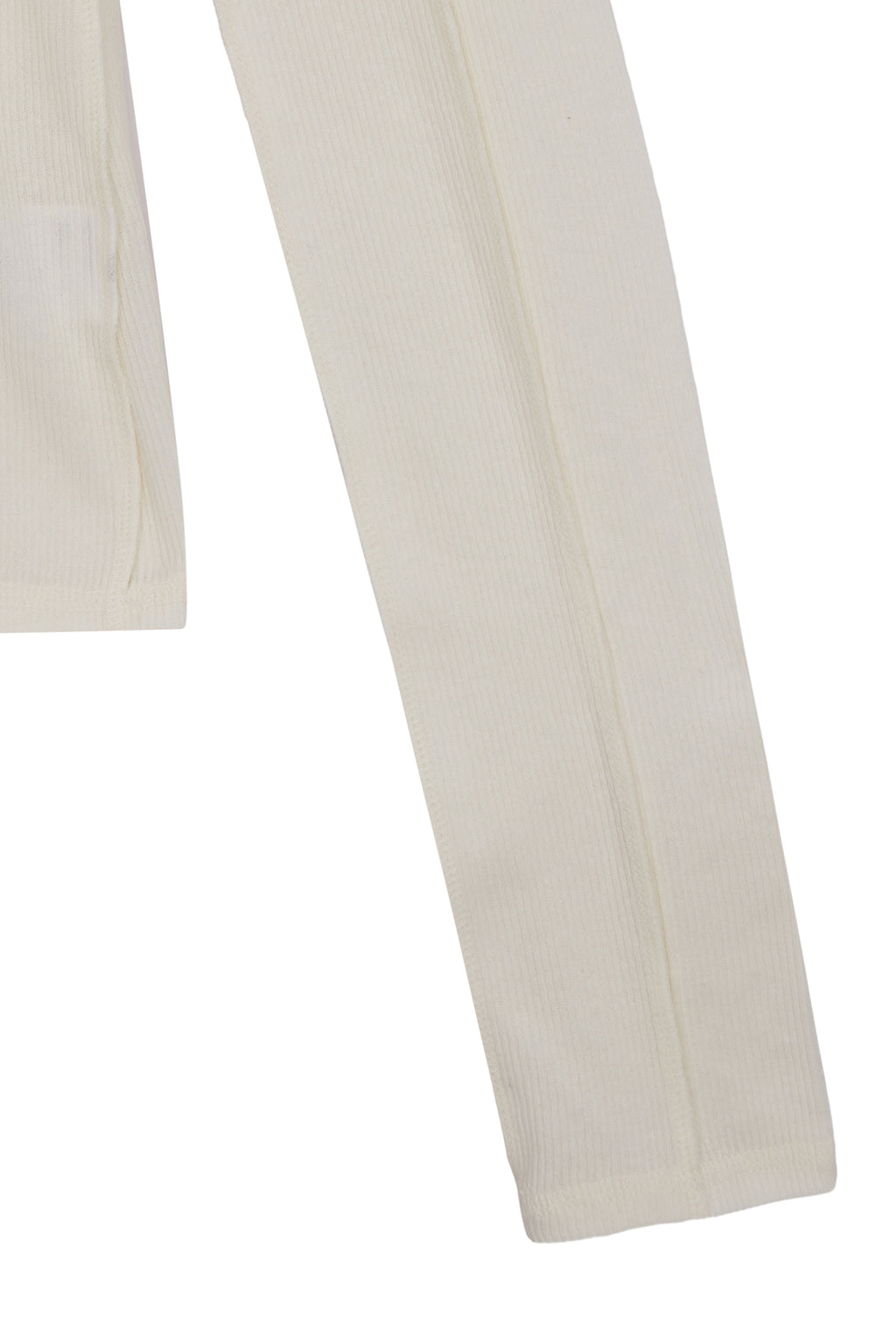 Matin Kim - Stitch V Neck Slim Long Sleeve (Ivory) product image 4 | TRAB K-Fashion Australia