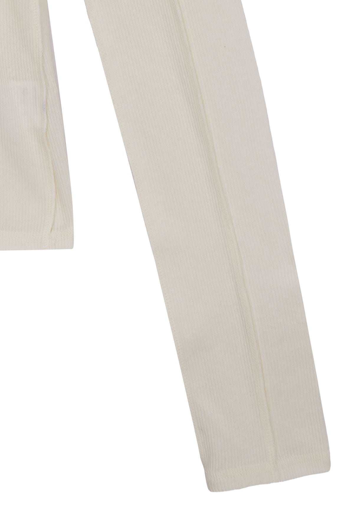 Matin Kim - Stitch V Neck Slim Long Sleeve (Ivory) product image 4 | TRAB K-Fashion Australia