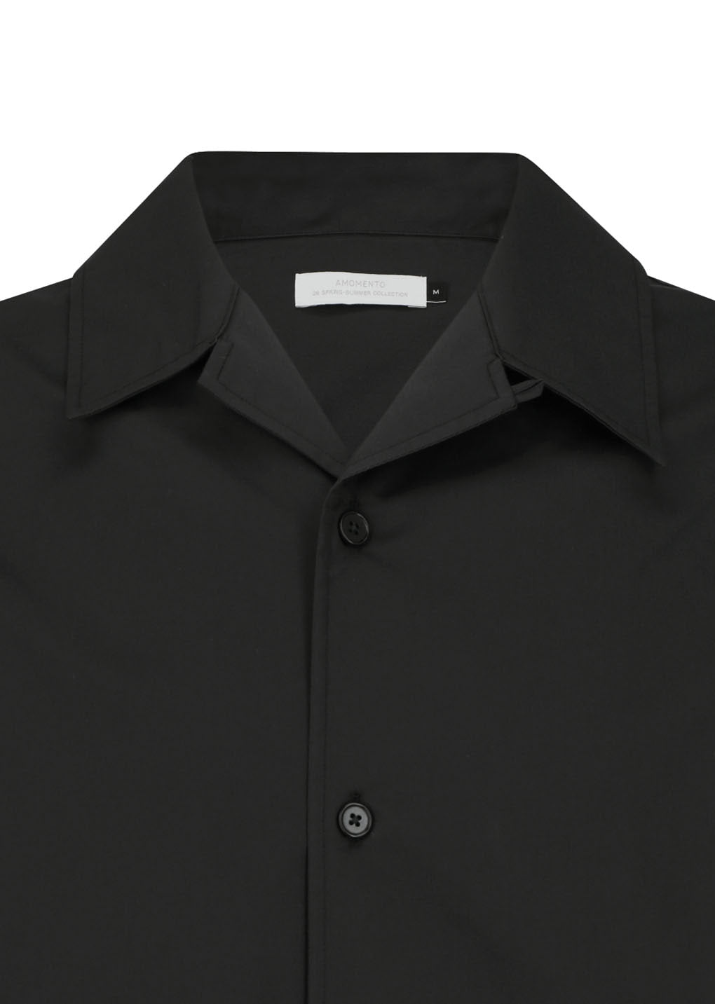 Amomento - Open Collar Shirt (Black) product image 5 | TRAB K-Fashion Australia