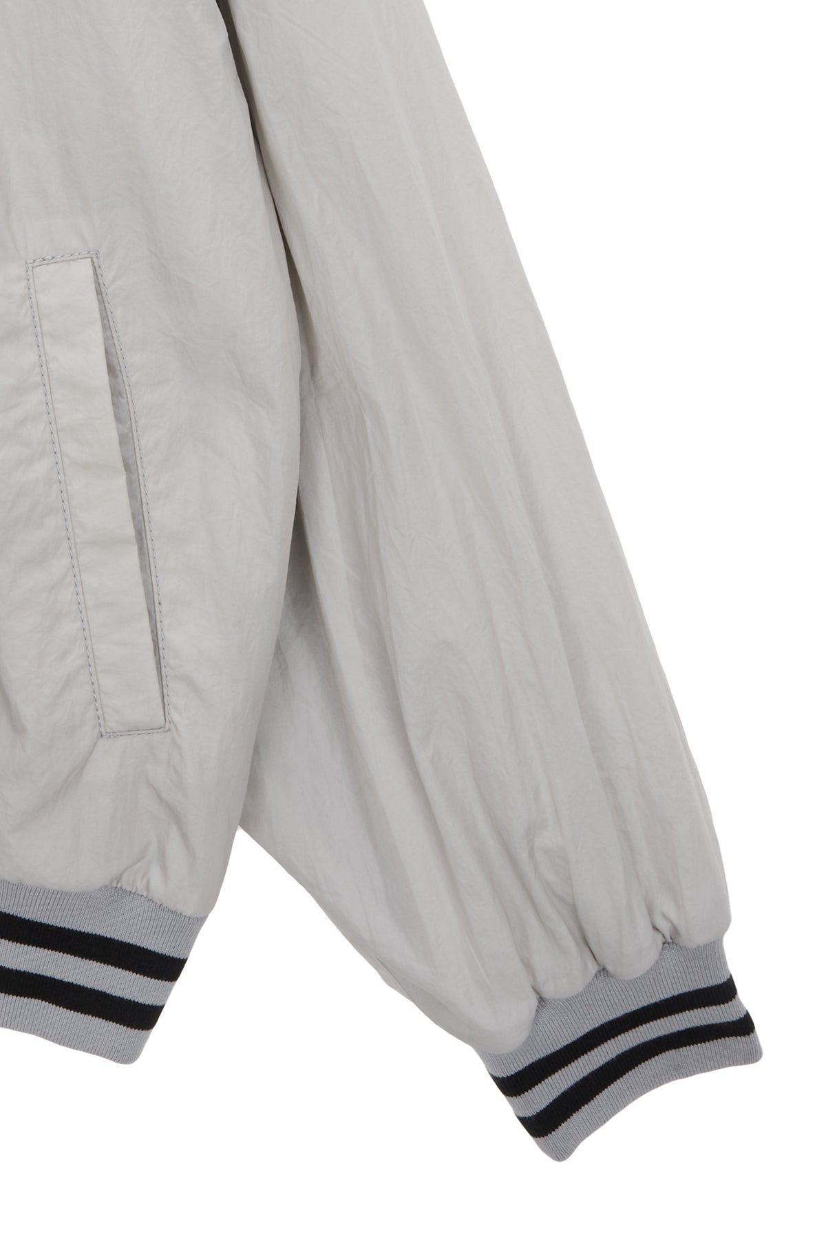 Matin Kim - Reversible Coating Track Jumper (Grey) product image 4 | TRAB K-Fashion Australia