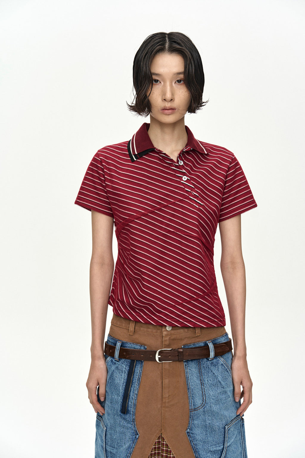 Andersson Bell - Carpenter Deconstructed Pleats Skirt (Hamilton Brown) product image 7 | TRAB K-Fashion Australia