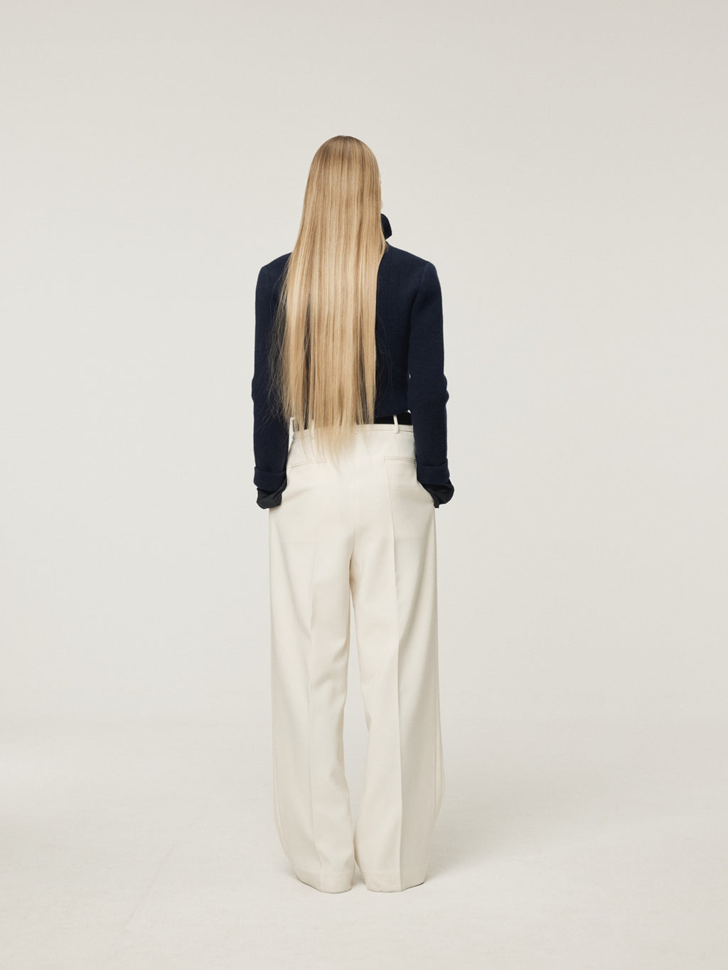 Recto - Button Up Knit Cardigan (Dark Navy) product image 4 | TRAB K-Fashion Australia