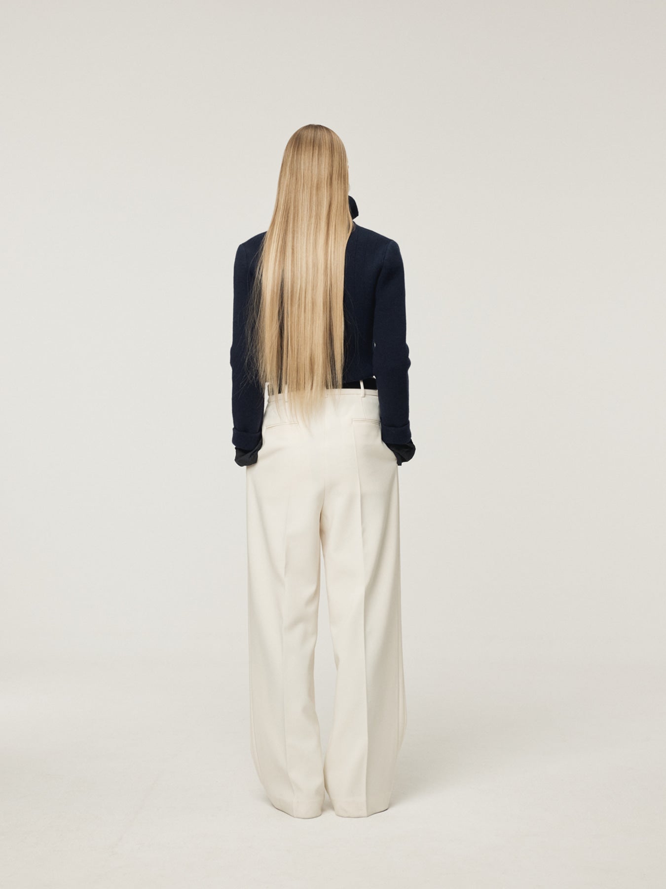 Recto - Button Up Knit Cardigan (Dark Navy) product image 4 | TRAB K-Fashion Australia