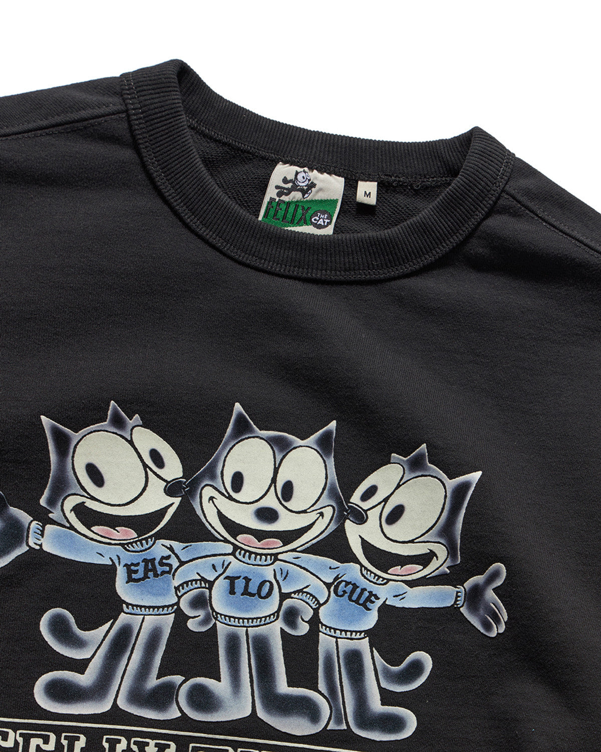 Eastlogue - The Felix Club Flocking Sweat Shirt (Black) product image 3 | TRAB K-Fashion Australia