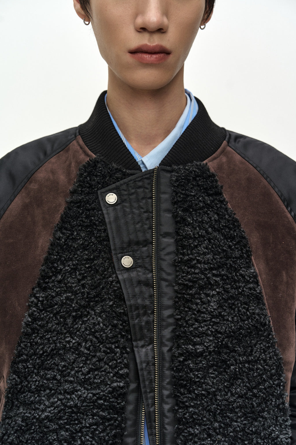 Andersson Bell - Fur Nylon Raglan Bomber Jacket (black) (Black) product image 7 | TRAB K-Fashion Australia