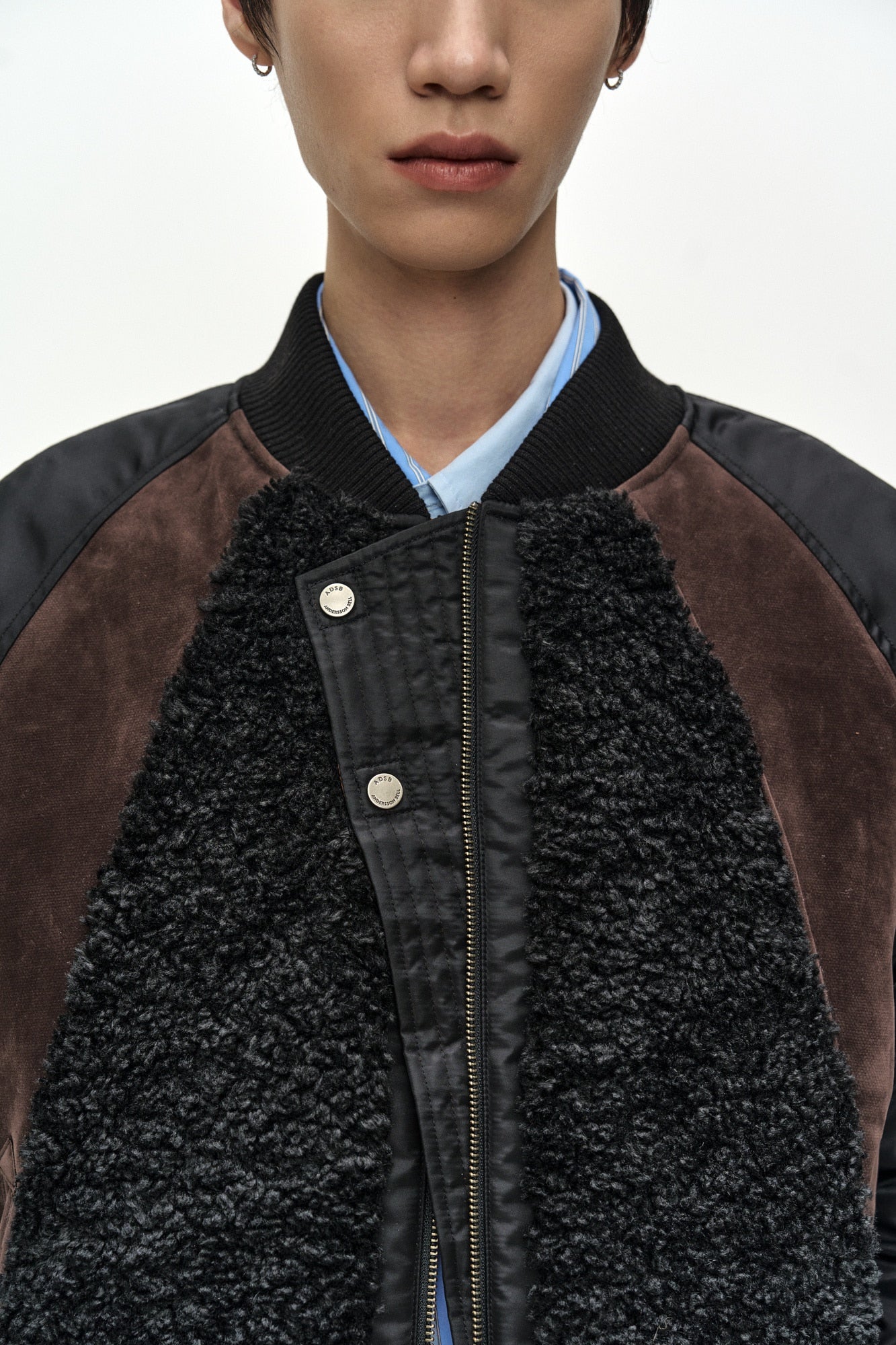 Andersson Bell - Fur Nylon Raglan Bomber Jacket (black) (Black) product image 7 | TRAB K-Fashion Australia