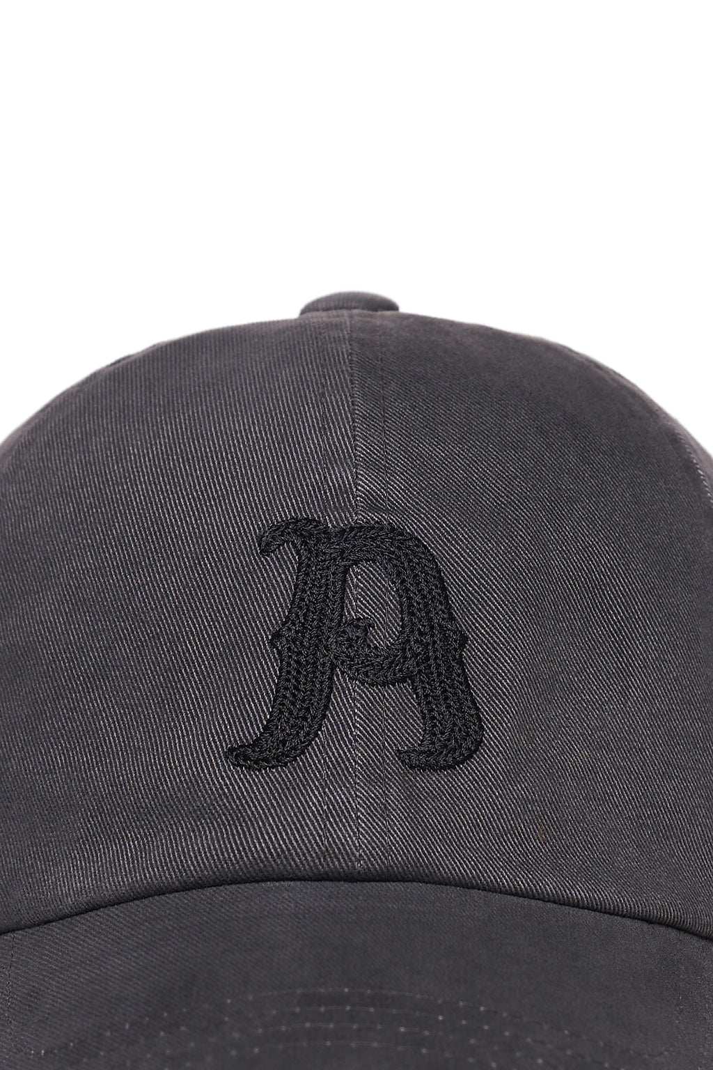 Matin Kim - Matin Initial Ball Cap (Charcoal) product image 4 | TRAB K-Fashion Australia