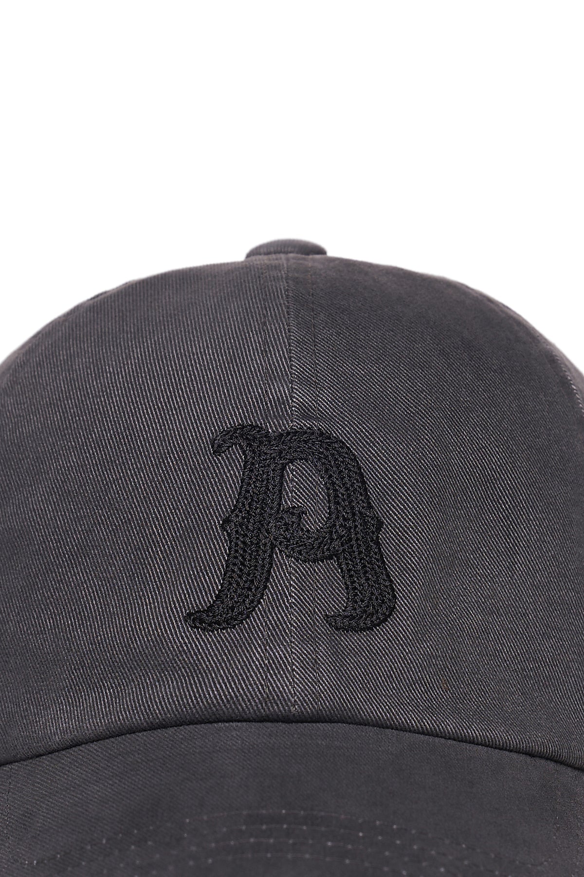 Matin Kim - Matin Initial Ball Cap (Charcoal) product image 4 | TRAB K-Fashion Australia