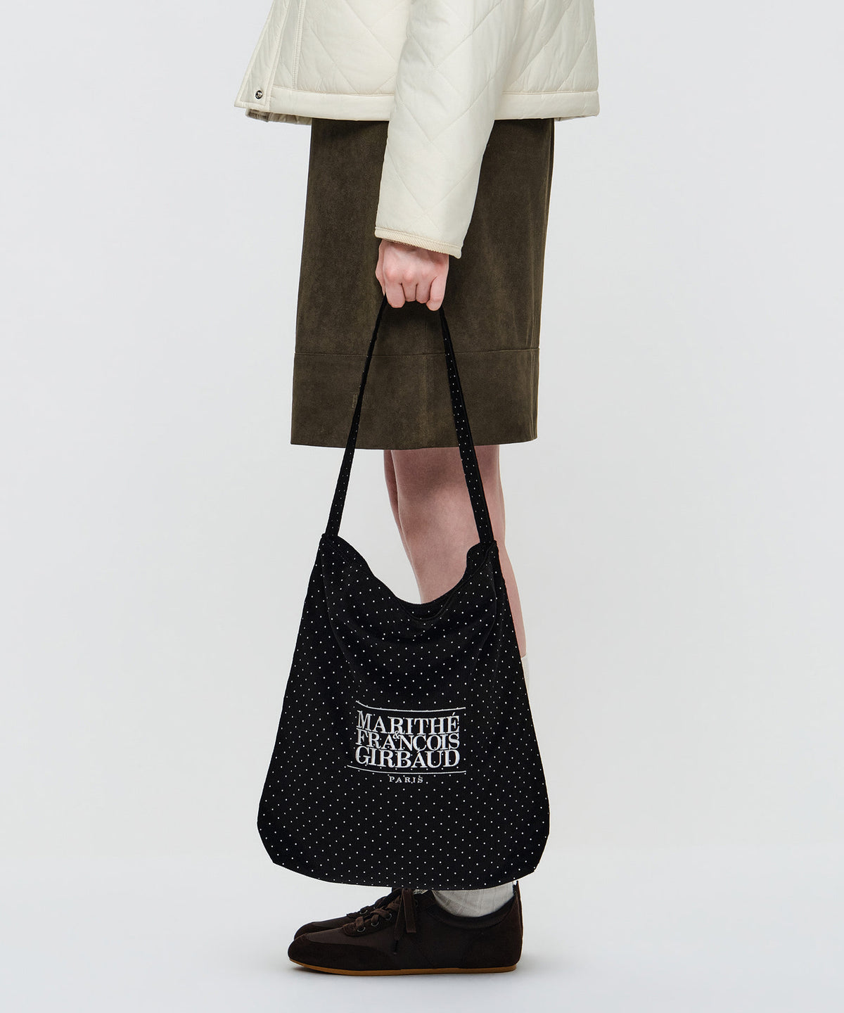 Marithe & Francois Girbaud - Classic Logo Corduroy Bag (Black) product image 6 | TRAB K-Fashion Australia