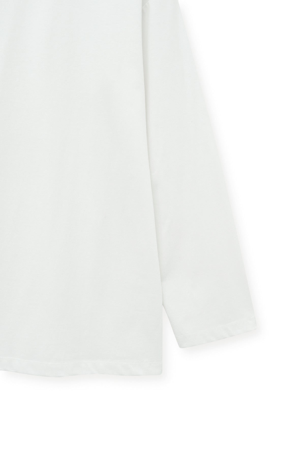 Matin Kim - Tuck Point Long Sleeve Top (White) product image 4 | TRAB K-Fashion Australia