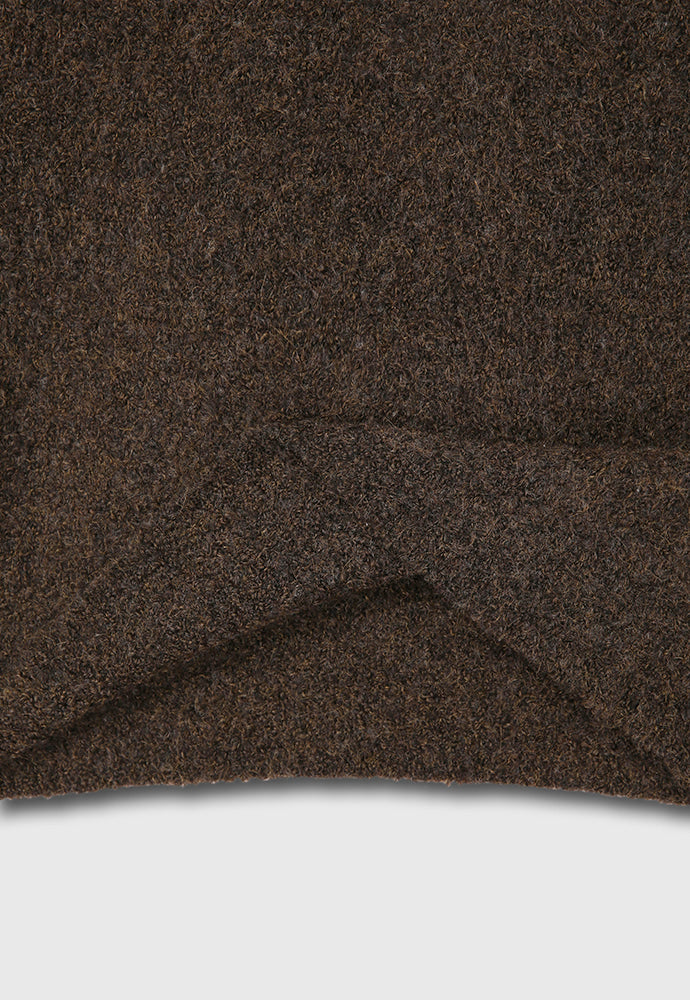 Tonywack - Wool Blend Boucle Zip Sweater (Brown) product image 12 | TRAB K-Fashion Australia