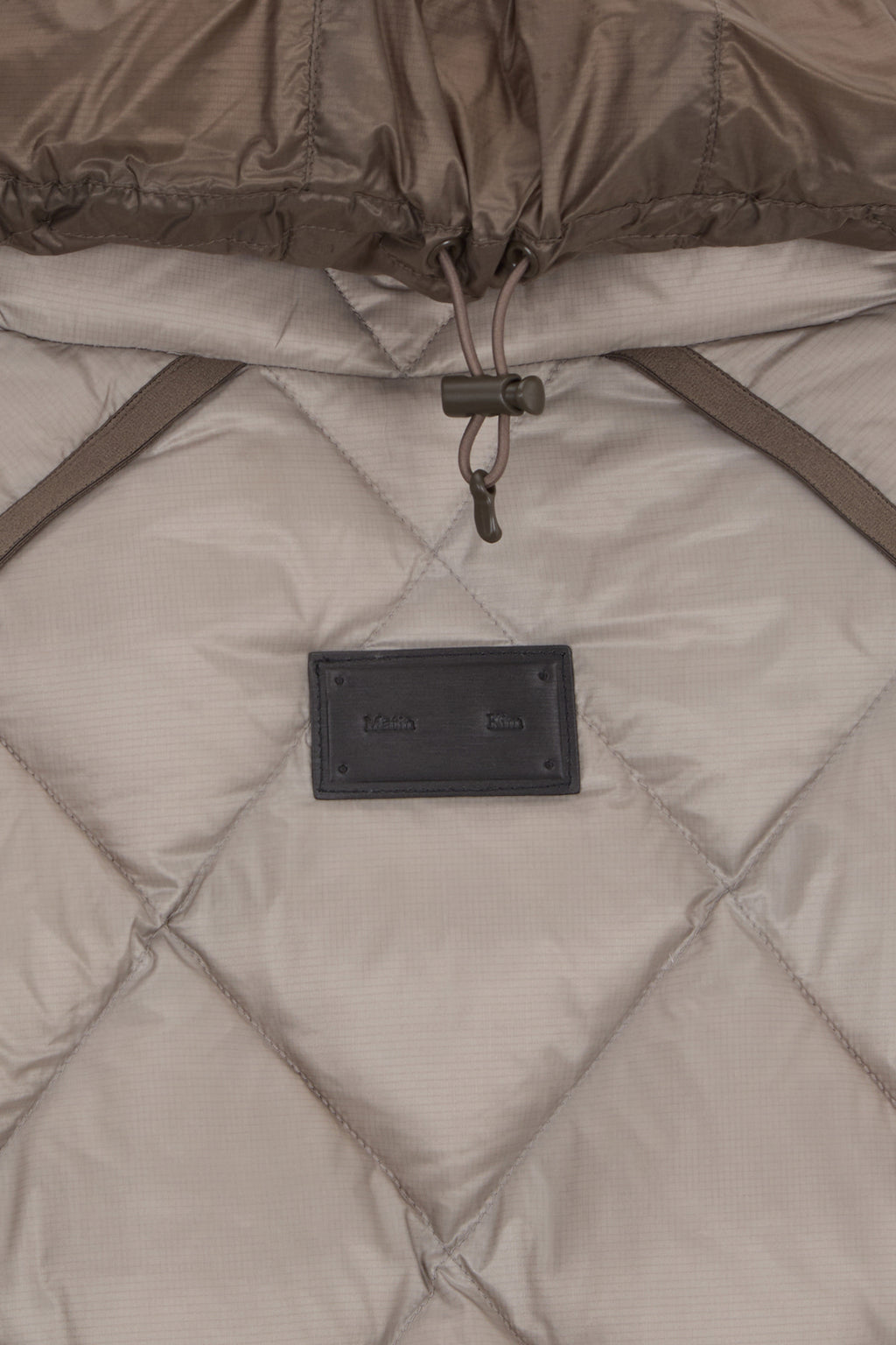 Matin Kim - Quilting Hoody Lightweight Jumper (down Blended) (Beige) product image 4 | TRAB K-Fashion Australia