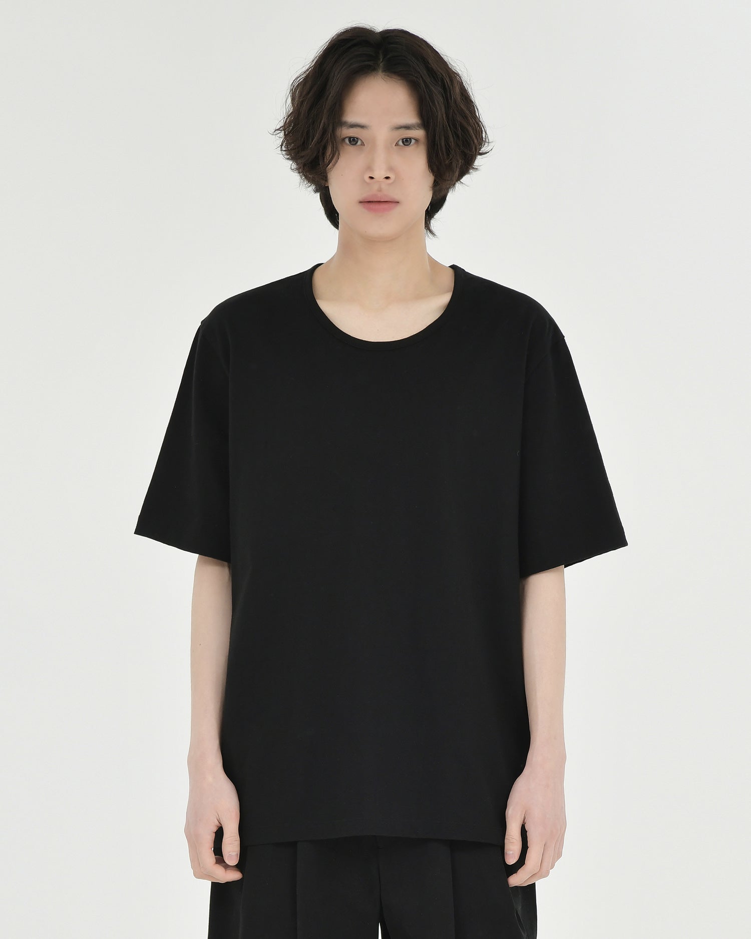 Brownyard - U Neck T Shirt (Black) product image 1 | TRAB K-Fashion Australia
