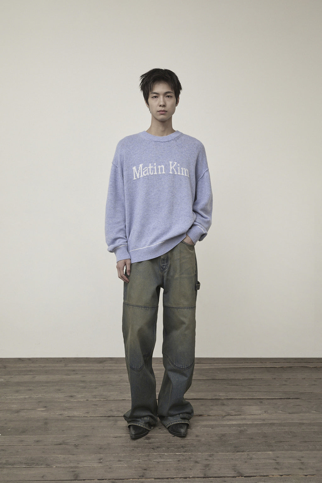 Matin Kim - Western Detail Denim Pants (Blue) product image 8 | TRAB K-Fashion Australia