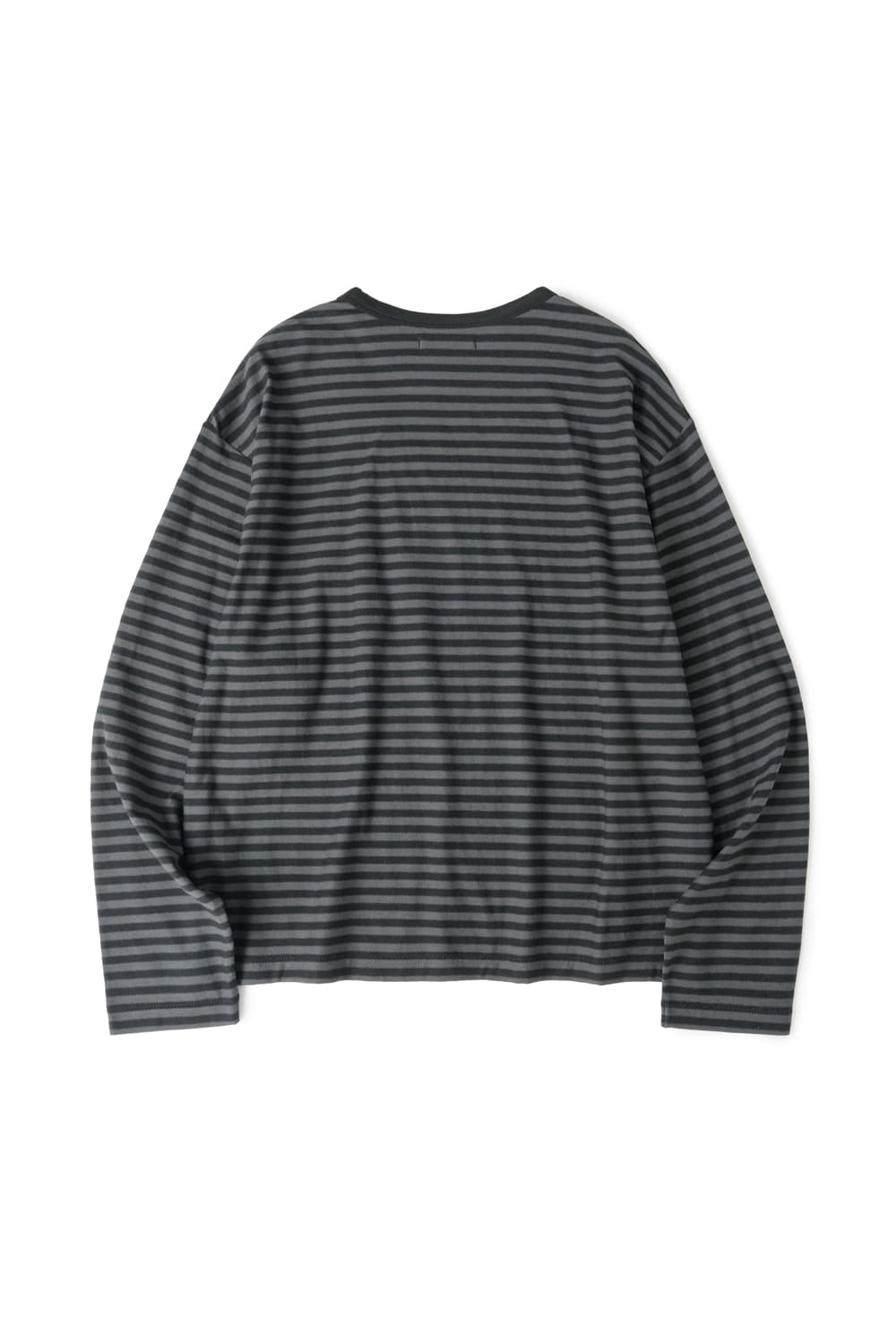 Hatchingroom - Crop Tee Stripe (Black/Charcoal) product image 2 | TRAB K-Fashion Australia