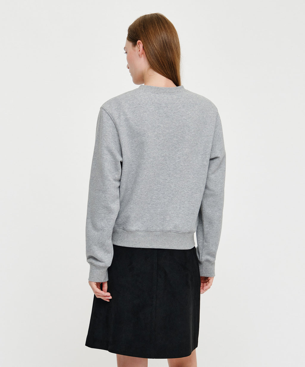 Marithe & Francois Girbaud - Ribbon Graphic Sweatshirt (brushed) (Heather Gray) product image 3 | TRAB K-Fashion Australia