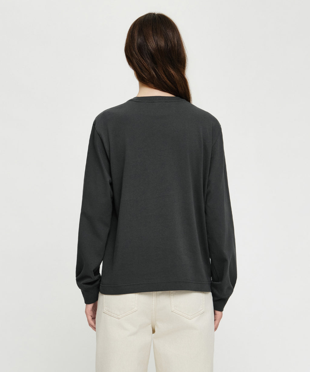 Marithe & Francois Girbaud - Seoul Exclusive Graphic Long Sleeve Tee (Charcoal) product image 3 | TRAB K-Fashion Australia