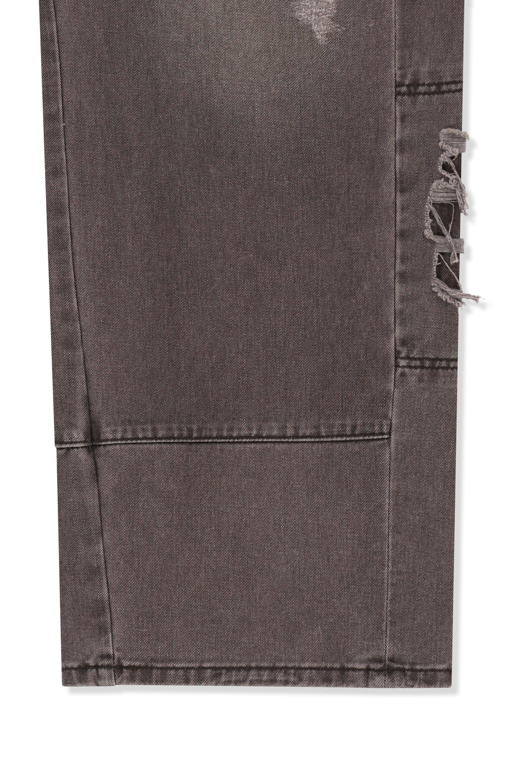 Matin Kim - Shadow Distressed Wide Denim Pants (Brown) product image 4 | TRAB K-Fashion Australia