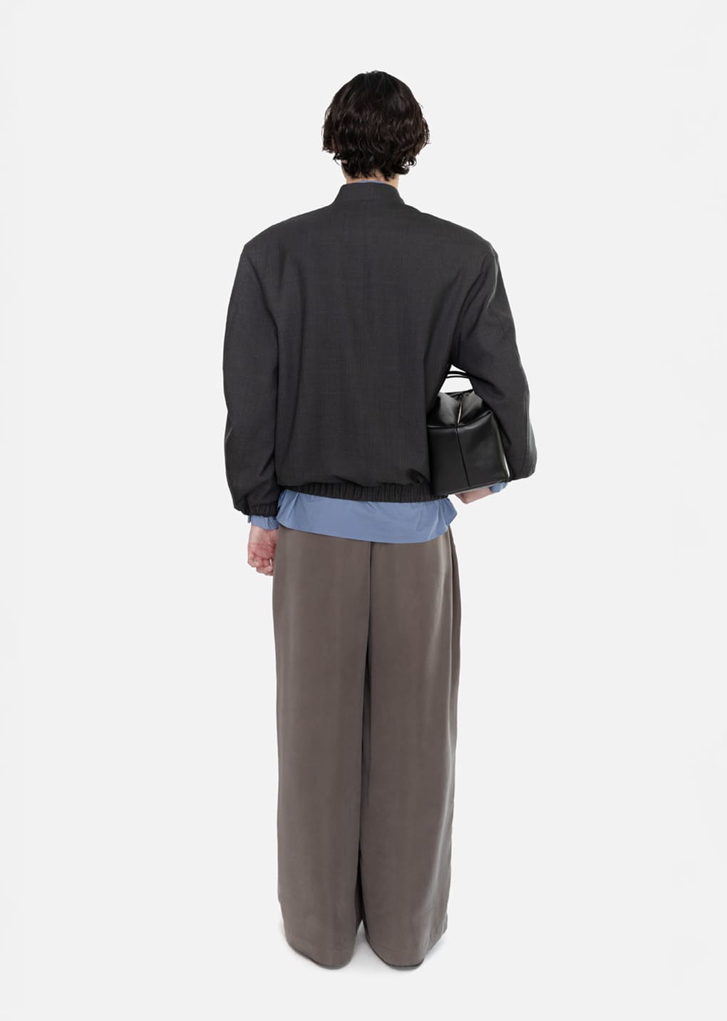 Amomento - Wool Oversize Blouson (Charcoal) product image 4 | TRAB K-Fashion Australia