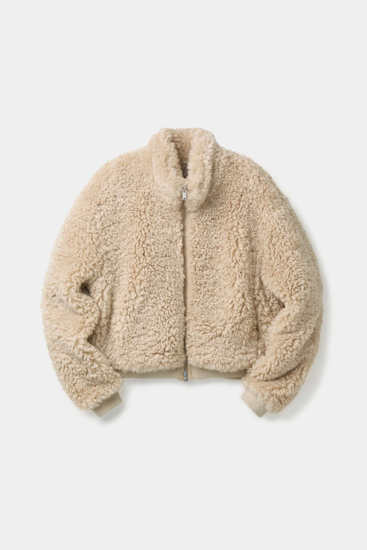 Coor - Curly Fake Fur Jumper (Beige) product image 1 | TRAB K-Fashion Australia