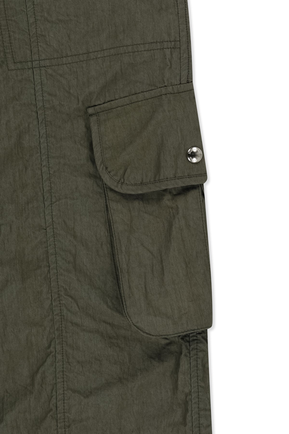 Matin Kim - Crinkle Capri Pants (Khaki) product image 4 | TRAB K-Fashion Australia