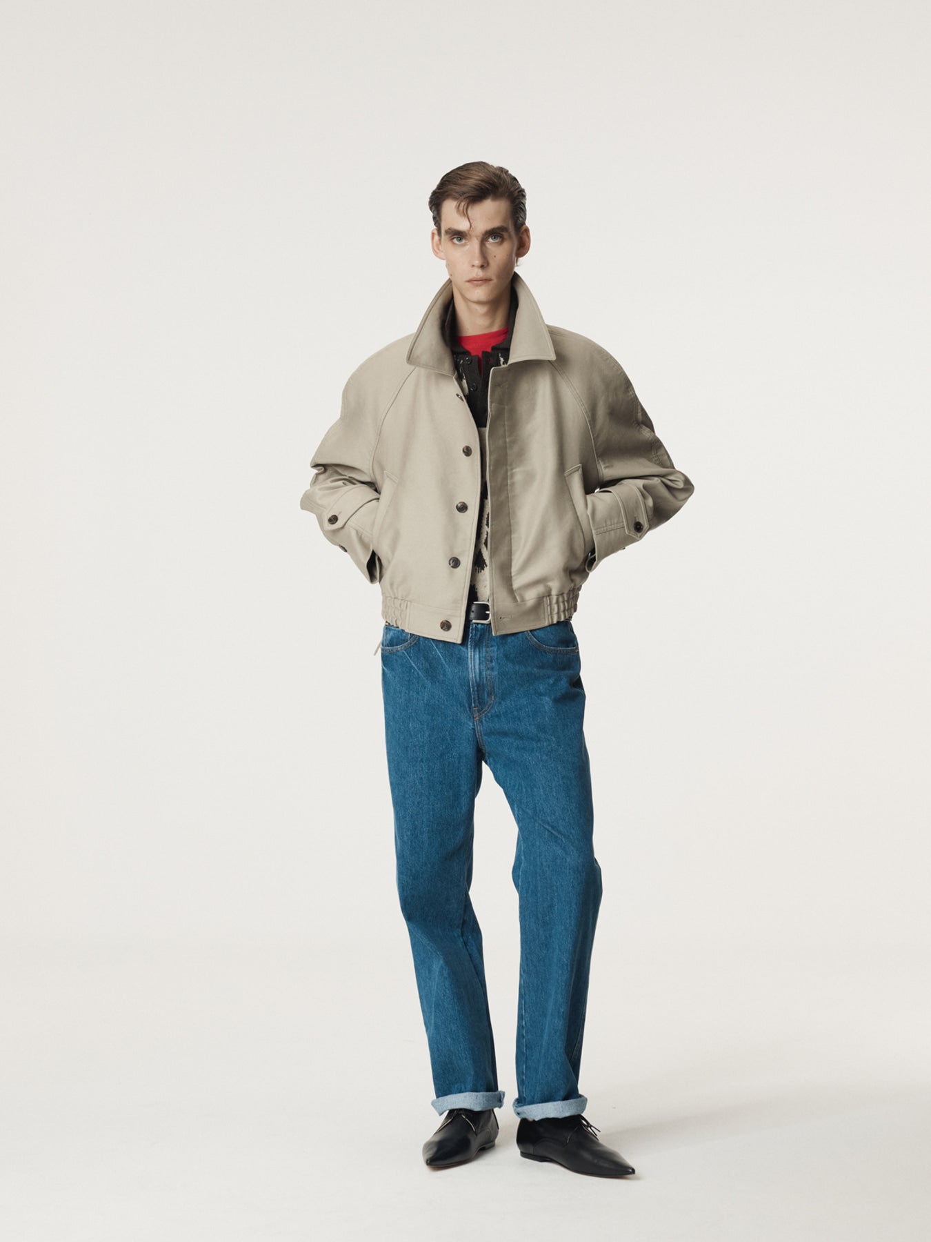 Recto - Reglan Sleeves Cotton Jumper (Light Taupe) product image 2 | TRAB K-Fashion Australia