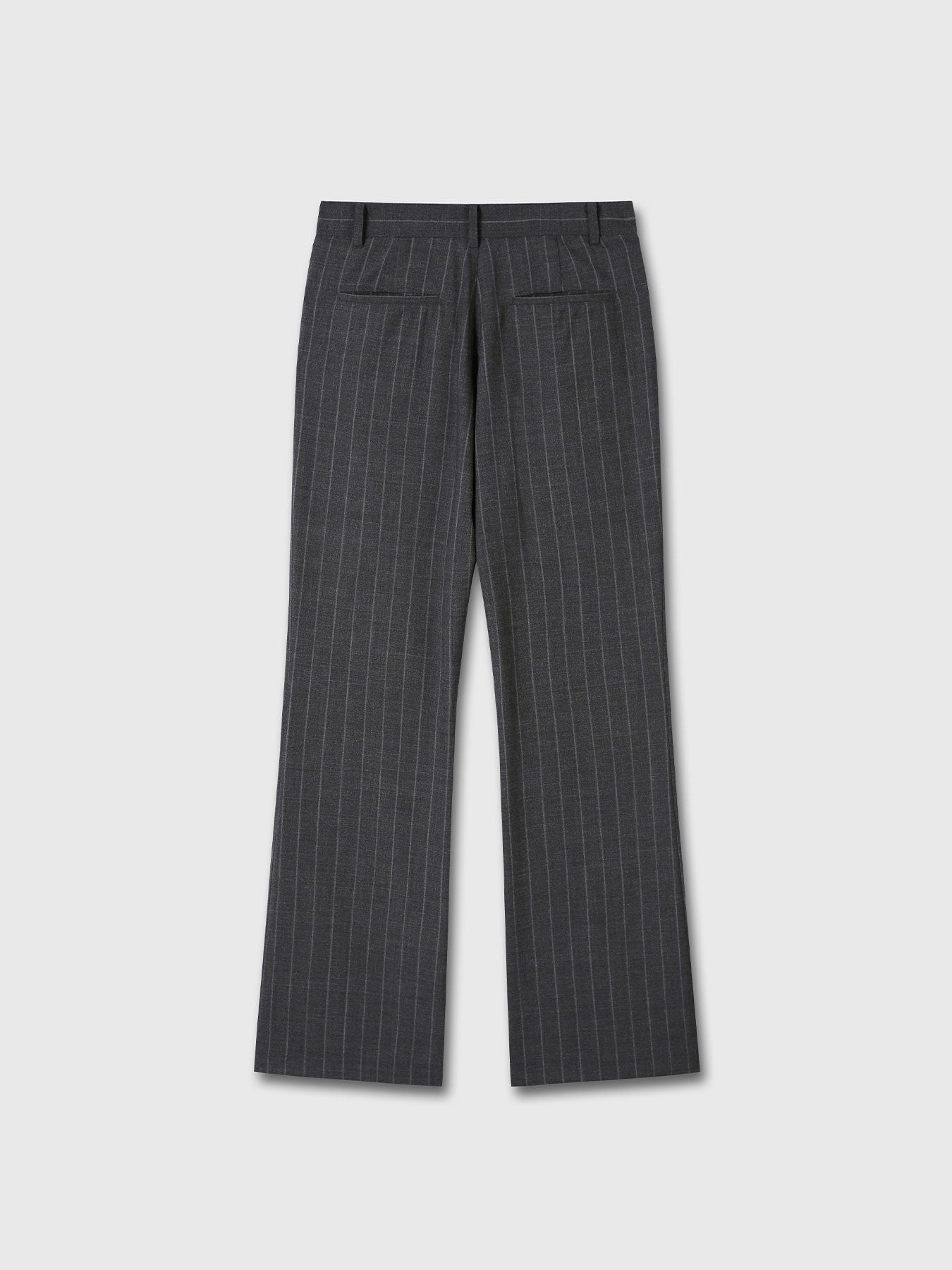 Tonywack - Striped Wool Flared-Leg Pants (Grey) product image 10 | TRAB K-Fashion Australia