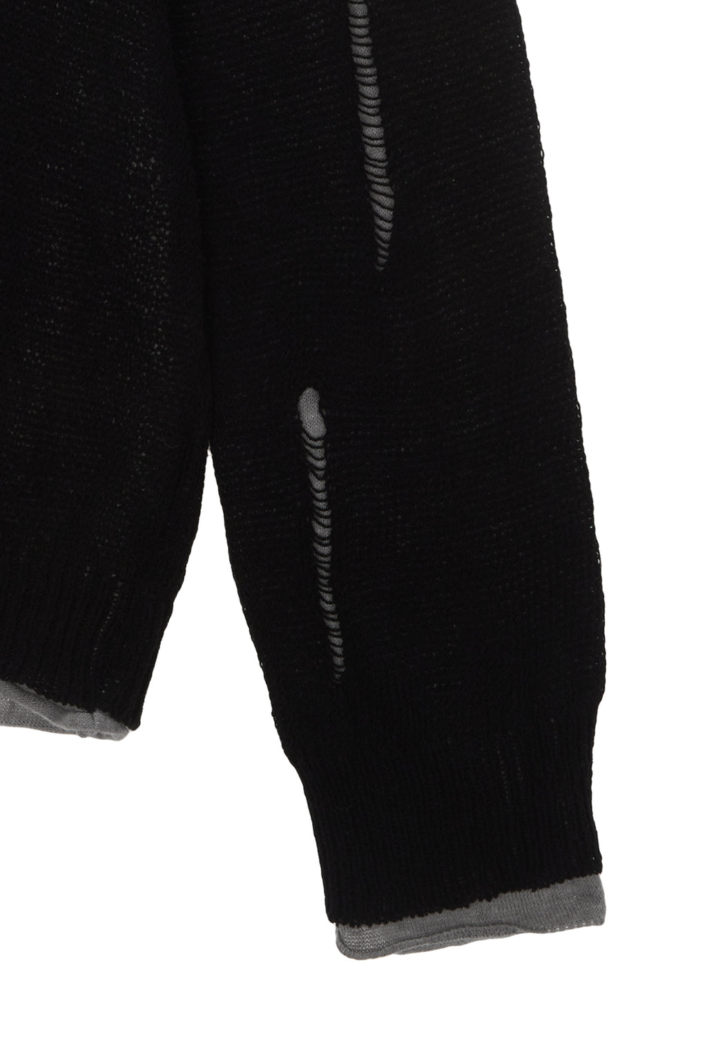 Matin Kim - Layered Damage Cardigan (Black) product image 4 | TRAB K-Fashion Australia