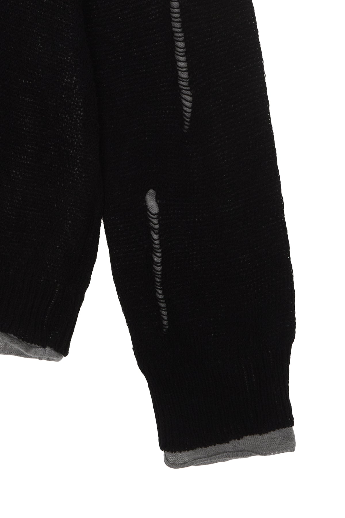 Matin Kim - Layered Damage Cardigan (Black) product image 4 | TRAB K-Fashion Australia