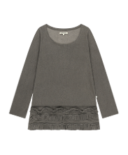 Coyseio - Bottom Multiple Frill Dress (Brown) product image 1 | TRAB K-Fashion Australia