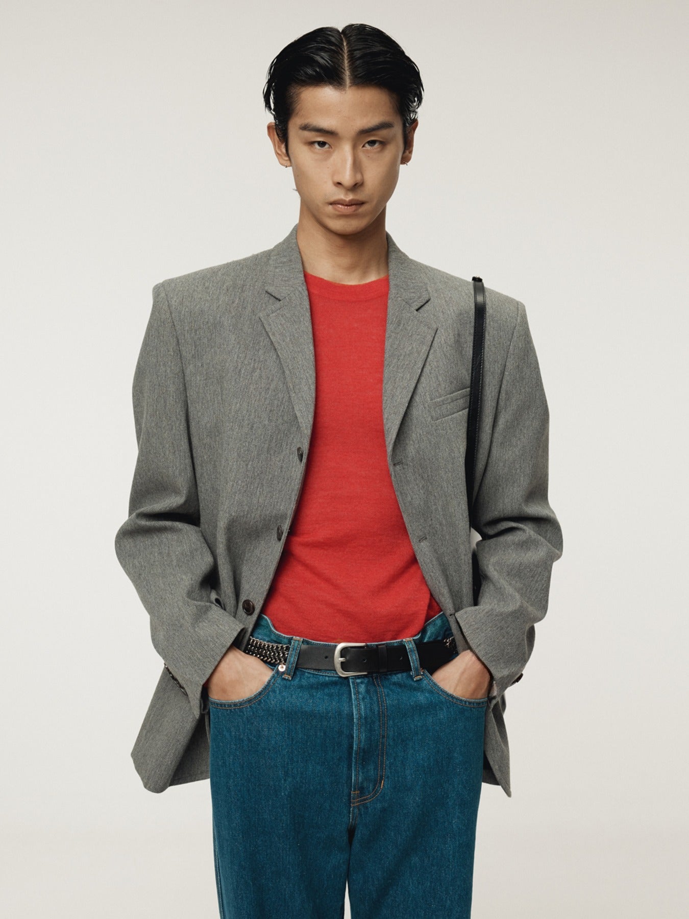 Recto - Rc Sheer Short Sleeve Knit Top (Scarlet Red) product image 1 | TRAB K-Fashion Australia