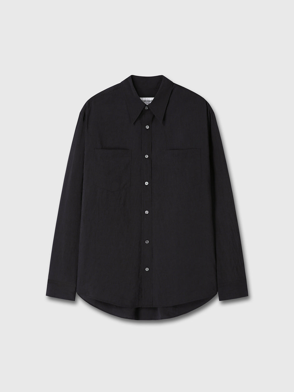 Tonywack - Silk Crepe Shirt (Black) product image 9 | TRAB K-Fashion Australia