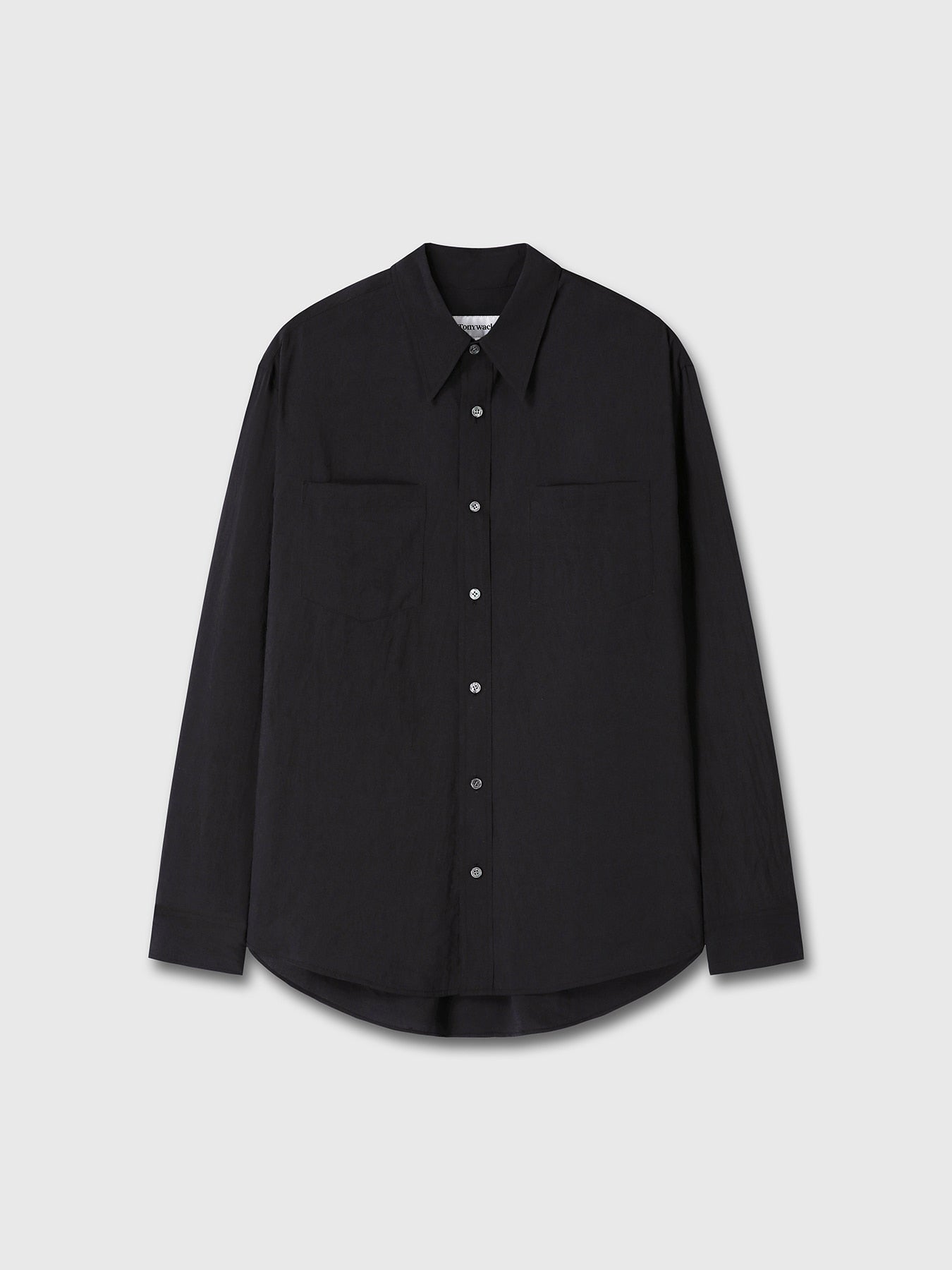 Tonywack - Silk Crepe Shirt (Black) product image 9 | TRAB K-Fashion Australia