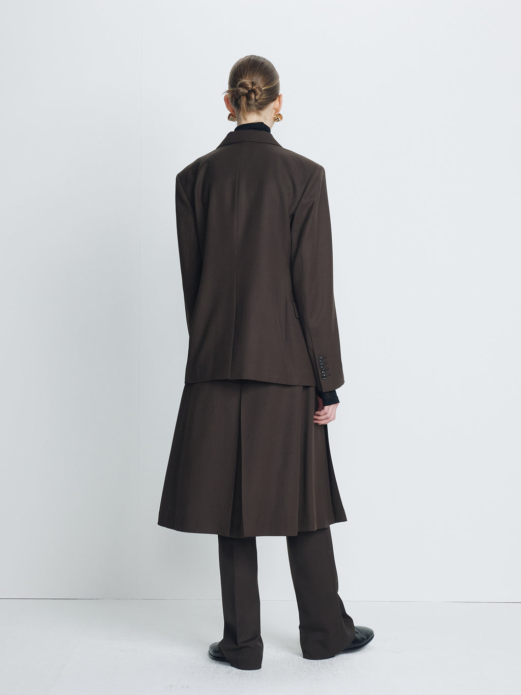 Tonywack - Single-Breasted Tailored Jacket (Brown) product image 6 | TRAB K-Fashion Australia