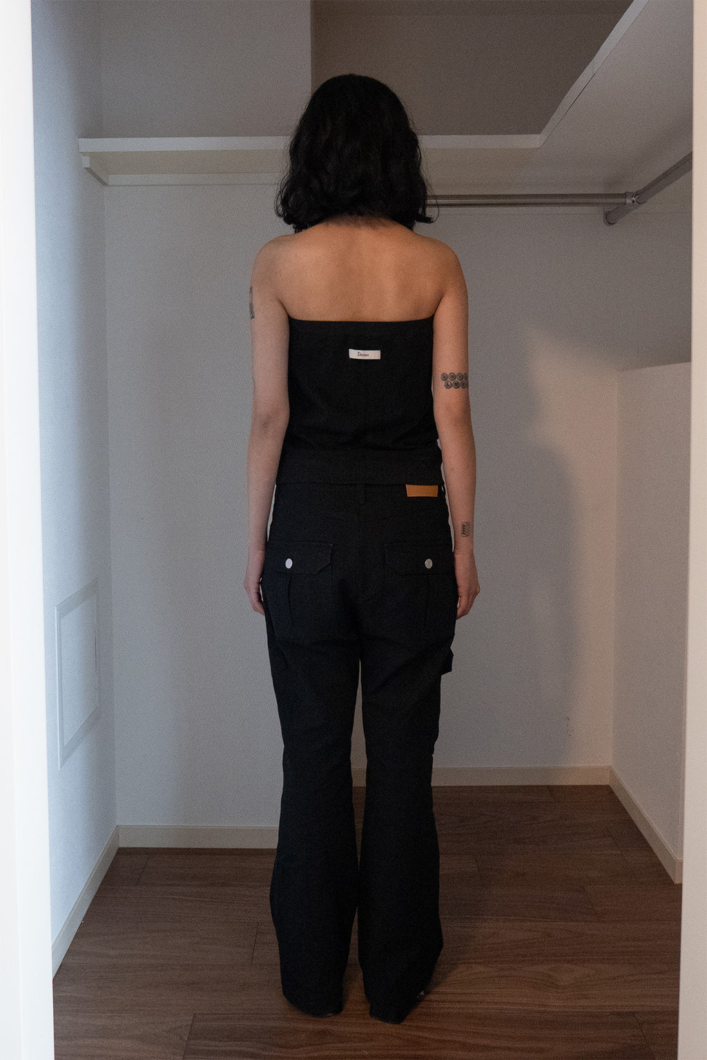 Deinet - Zipper Bootscut Cargo Pants (Black) product image 3 | TRAB K-Fashion Australia