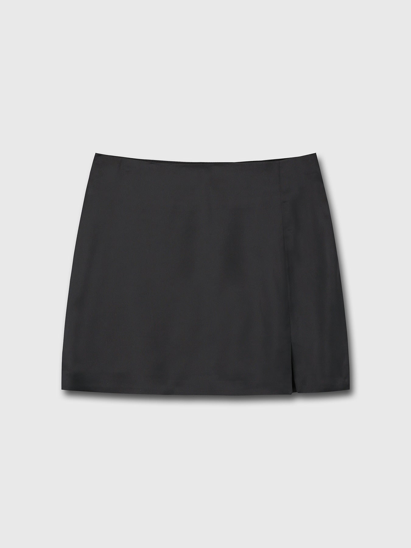 Tonywack - Satin Low-Waist Miniskirt (Black) product image 3 | TRAB K-Fashion Australia