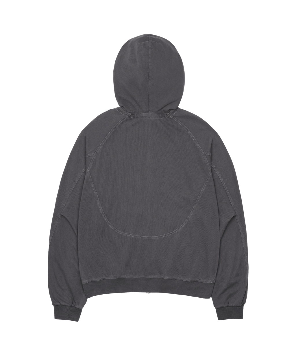 San San Gear - Washed Hoodie Zip-Up (Charcoal) product image 5 | TRAB K-Fashion Australia