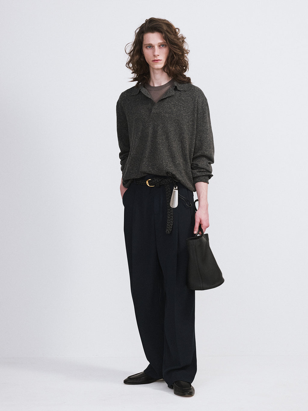 Recto - Double Pleated Suit Pants (Black) product image 2 | TRAB K-Fashion Australia