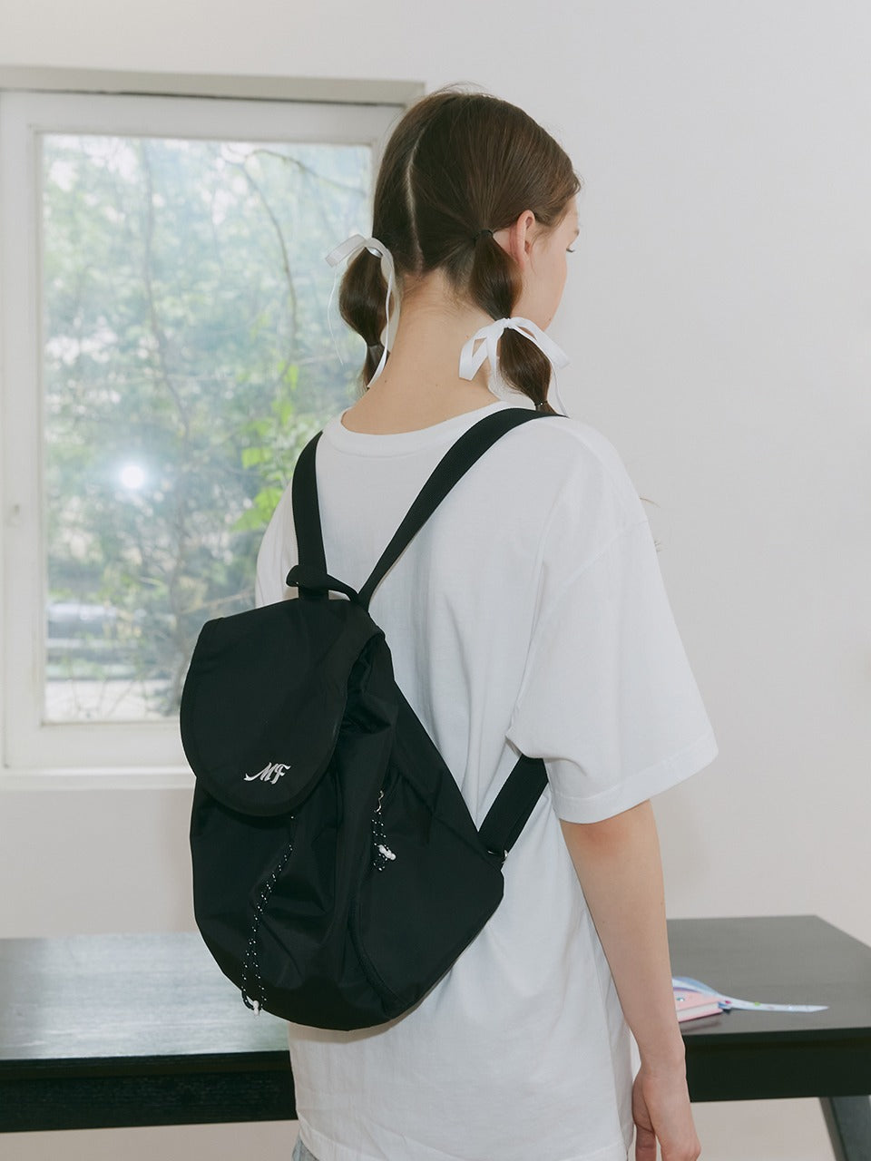 Margarin Fingers - Side Pocket Backpack (Black) product image 1 | TRAB K-Fashion Australia